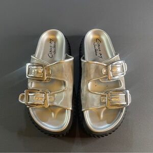Circus by Sam Edelman Metallic Silver Sandals